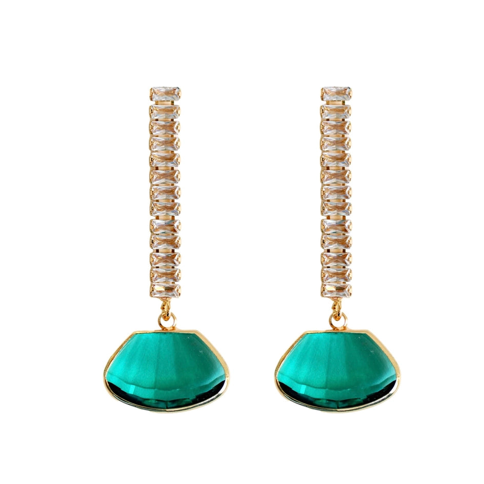 Emerald Drop Earrings