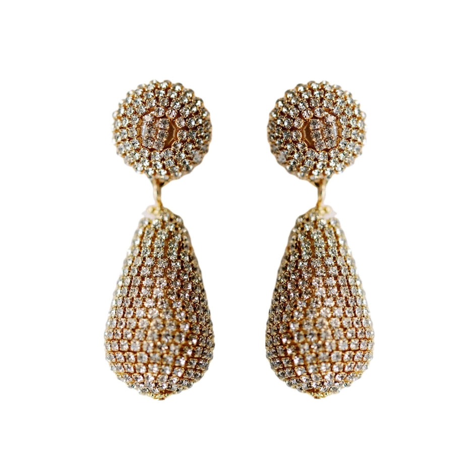 Pave Drop Earrings